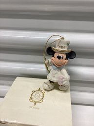 Lenox Disney Mickey Mouse Ornament With Box