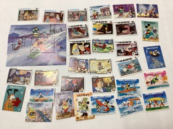 Disney Unused Foreign Stamps