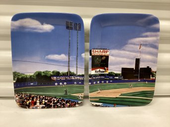 The Danbury Mint Cooperstown Collection Shea Stadium Plates