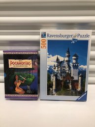 Sealed Ravensburger Puzzle And Sealed Pocahontas Books