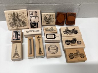 Cool Wooden Travel Stamps