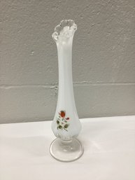 Signed Fenton Strawberry Vase