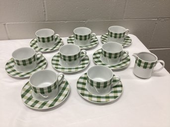 Studio Nova Picnic Lime Green Tea/coffee Cup Set With Creamer