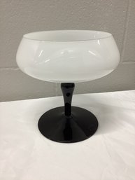 Black & White Pedestal Bowl