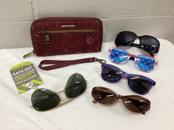 NWT Travelon RFID Wallet & Sunglasses