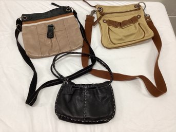 The Sak Leather Bag, Small Black Leather Purse &  Fossil