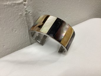 Mother Of Pearl Shell Cuff Bracelet