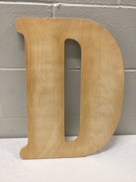 Large Wooden Craft Letter D