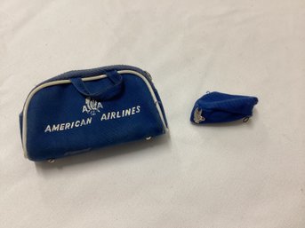 Vintage Barbie American Airlines Hat & Bag