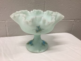 Hand Painted Fenton Compote