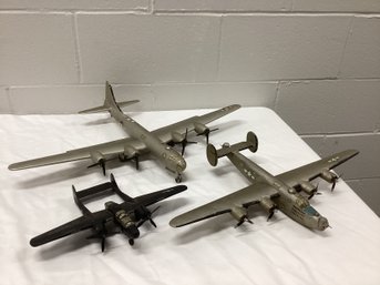 Vintage Wooden Airplane Models
