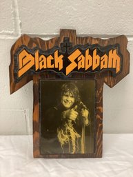 Vintage Ozzy Black Sabbath On Wood