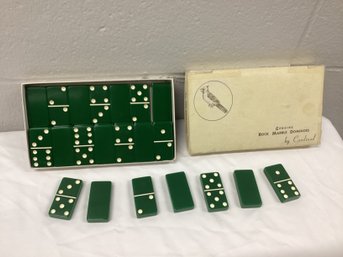 Cardinal Genuine Rock Marble Dominoes Set With Box