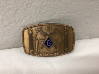 Freemason Masonic Belt Buckle