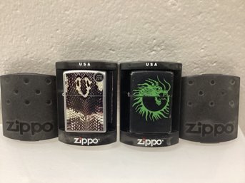 Zippo Dragon & Snakeskin Lighters