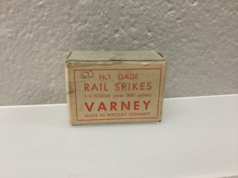 Varney Western Germany HO Gage Rail Spikes In Original Box