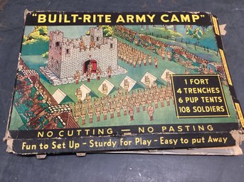 Warren Paper Products Built-Rite Army Camp Playset No 1621