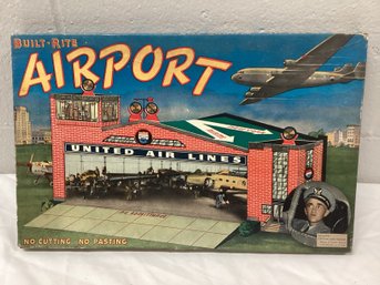 Warren Paper Products Built-Rite United Airlines Airport Playset No 26