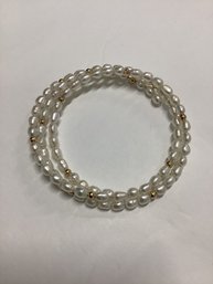 Cultured Pearl Wrap Bracelet