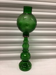 Vintage Chianti Bottle Glass Lamp