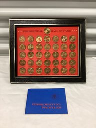 1968 Complete Franklin Mint Solid Bronze Collectors Set Of Presidential Coins