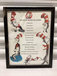 Kitschy Hand Made Cat In The Hat Funny Wall Decor
