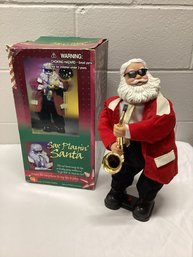 Musical Sax Playing Santa By Gemmy