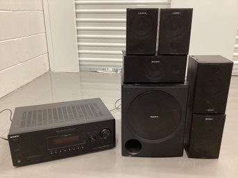 Sony Surround Sound Speakers & Amp K7000 Receiver With Sub