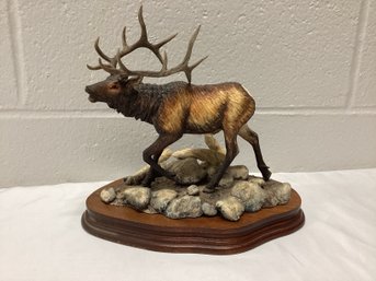 1984 Signed Daniel Parker Numbered Limited Edition Elk Statue