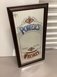 Made In England Powers Whiskey Pub Mirror