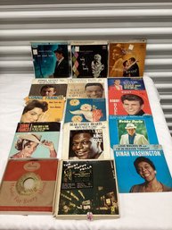Vintage 45s - Sinatra, Dinah Washington, Nat King Cole