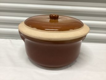 Ceramic Stoneware Lidded Crock Pot Casserole