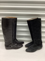 Joan & David Couture Hand Made In Italy Leather Boots