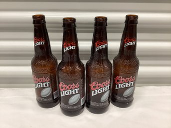 Coors Light Special Edition Pigskin Bottles