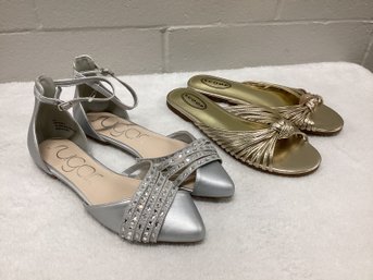 New Gold & Silver Sandals