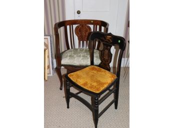 Pair Of Antique Wood Chairs