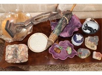 14 Assorted Decorative Pieces And Ceramics