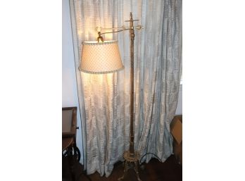 Vintage Victorian Brass Floor Lamp