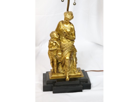 Dore Bronze Sculpture Lamp By Jean Jules Salmson