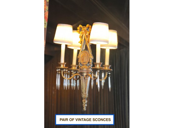 Pair Of Vintage Wall Sconces