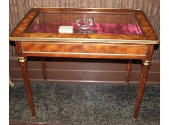 Theodore Alexander Glass Display Table