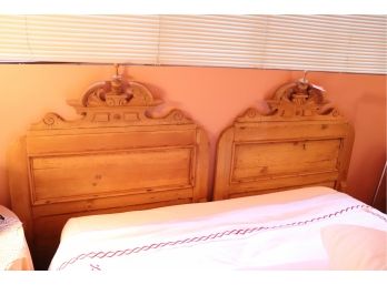 Pair Of Twin Victorian Headboards