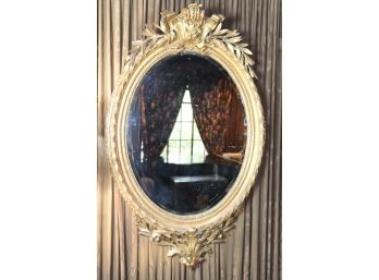 Original Antique Gold Wood Gesso Mirror