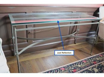 Metal And Glass Console Table