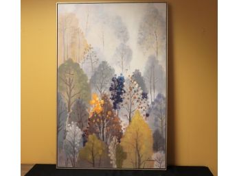 Large Signed Floral Giclee Art