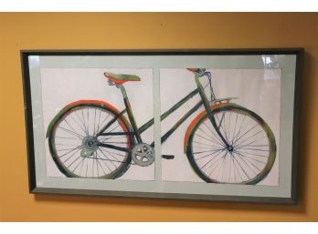 Fun Bicycle Wall Art Print Diptych On A Matted Frame From Picture Source Summerset