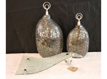 Mosaic Style Deshal Canisters & Unique Zorb Tray
