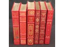 Collection Of Vintage Leather-Bound Books From The Franklin Library