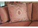Henredon Upholstery Collection Custom Sofa With Back & Throw Pillows