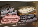 Assorted Sheets Pink & Blue Ralph Lauren Teddy Bear Denim, Full Size & Queen Size Sheets - Great For Vacat